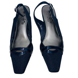 COACH SLINGBACK SHOES COLOR BLUE SIZE 8 1/2